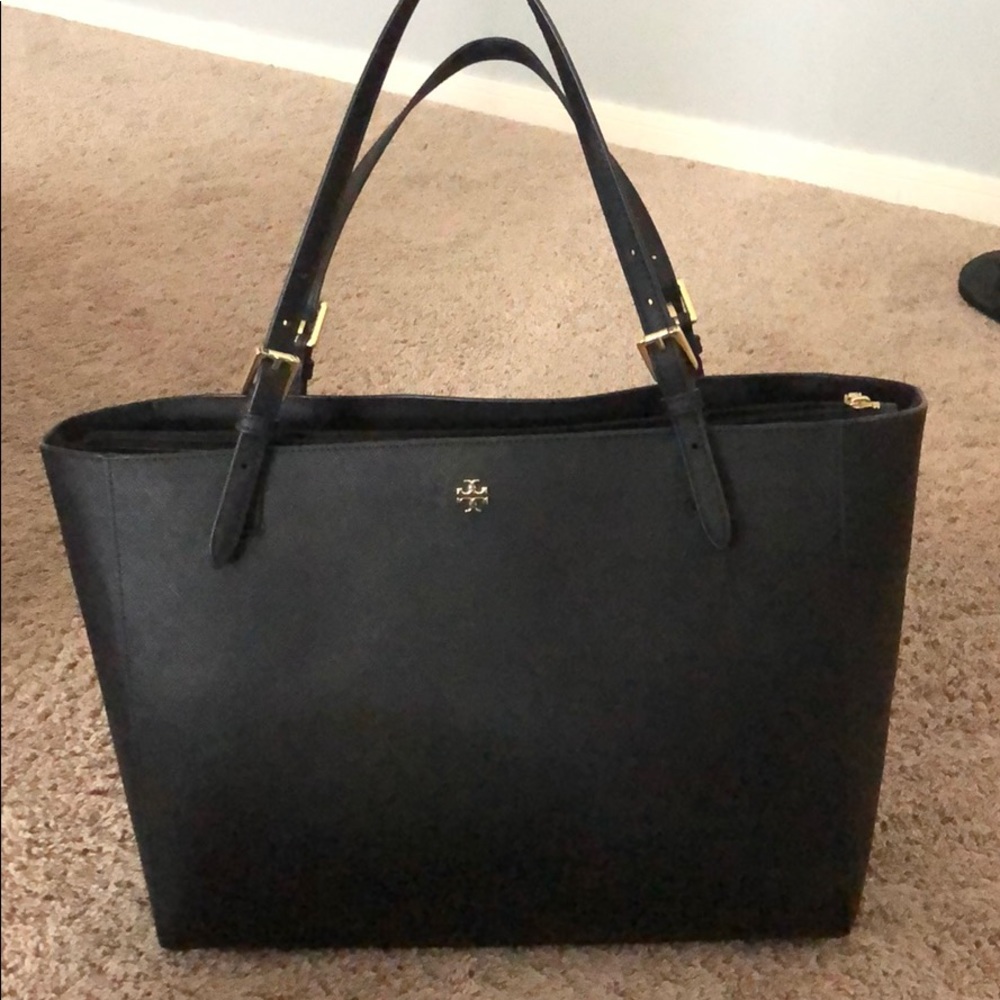 Tory Burch Black Leather Purse - Picture 1 of 6
